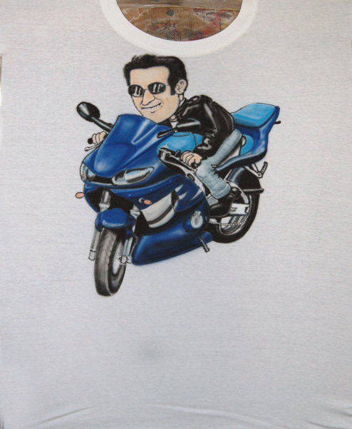 moto bleue